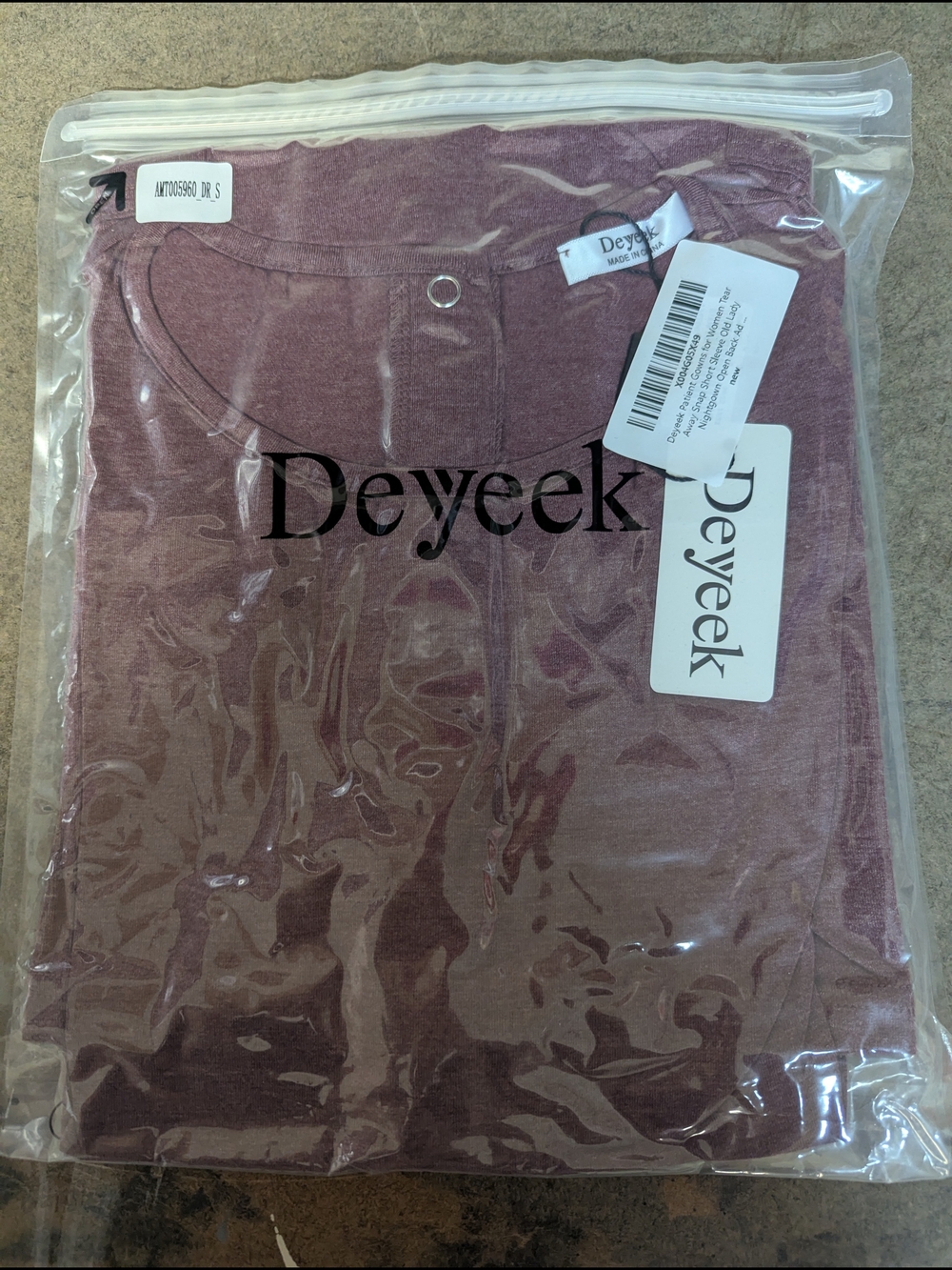 Women's Short Sleeve Snap Back Tee — Plum